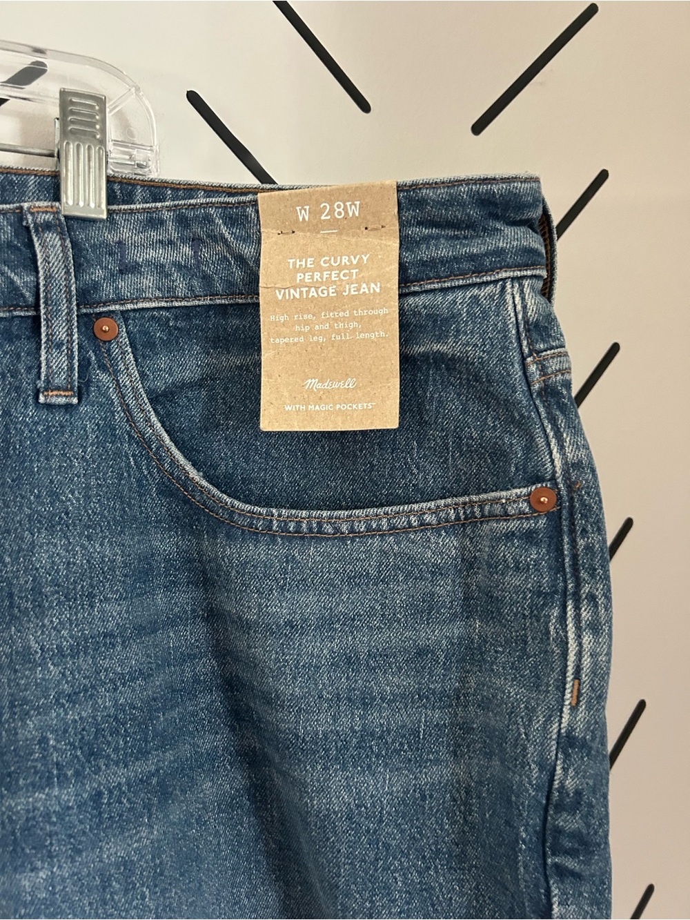 NWT Madewell the curvy perfect vintage Jean